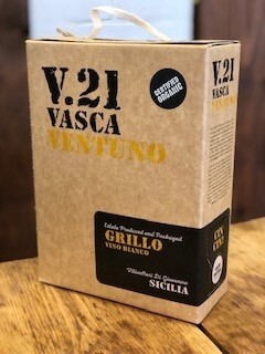 V.21 - Vasca Ventuno Grillo - Sicily, 2022 3L Box Wine