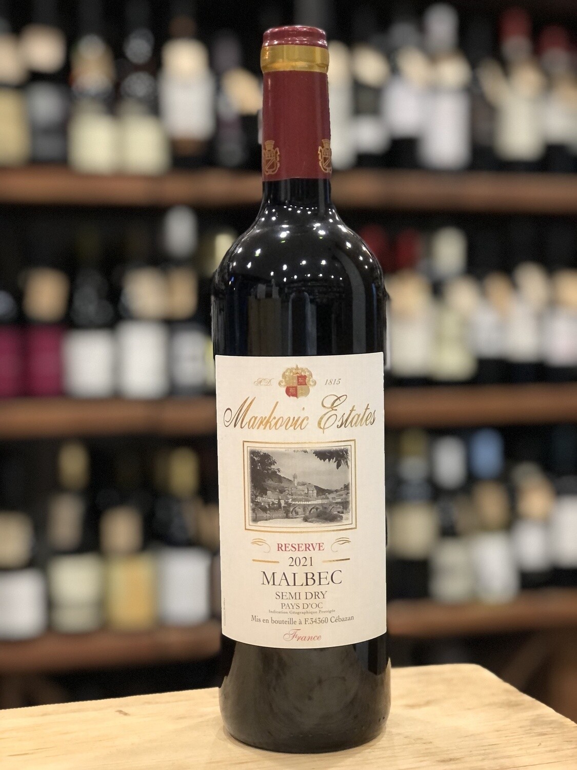 Markovic Estates - Reserve Malbec Semi Dry - 2023 (750ml)