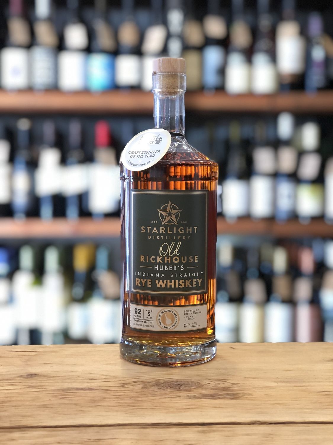Starlight Distillery - Old Rickhouse Huber&#39;s Indiana Straight Rye Whiskey (750ml)