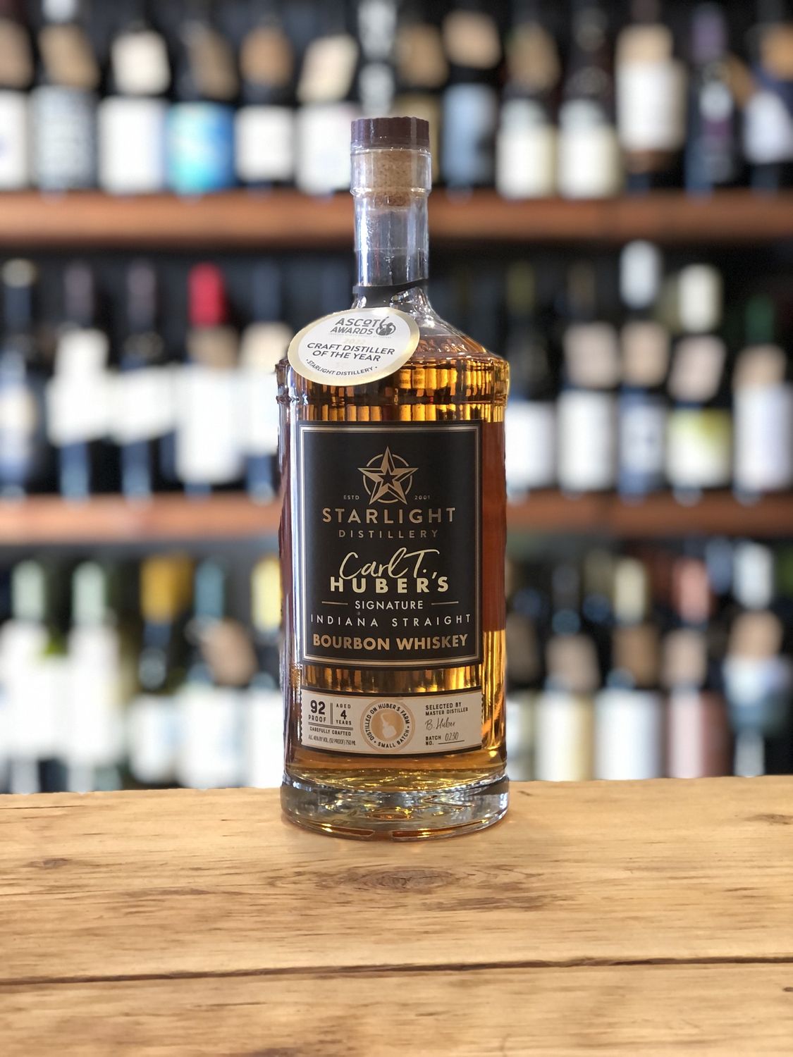 Starlight Distillery - Carl T Huber&#39;s Signature Indiana Straight Bourbon Whiskey (750ml)