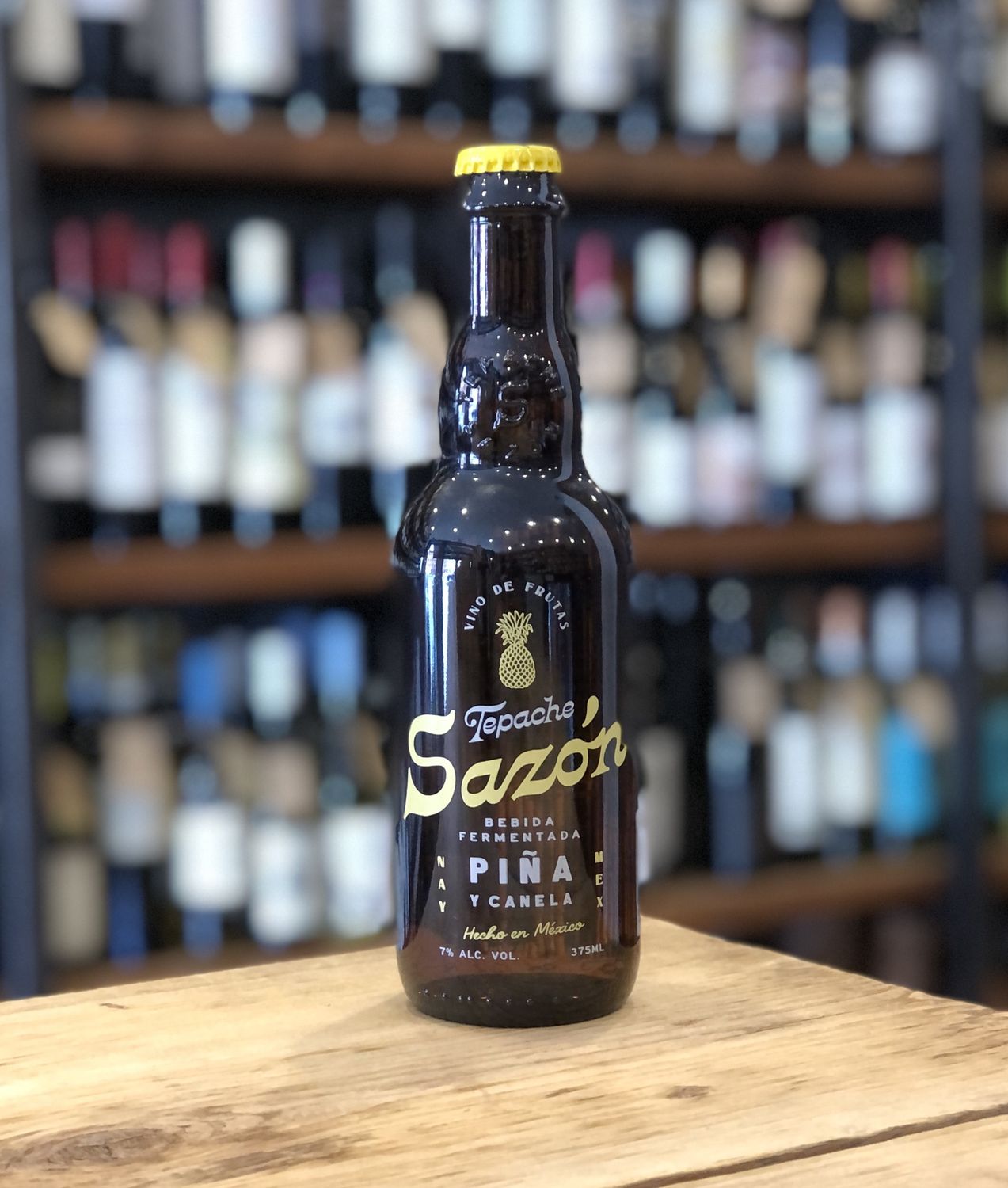 Tepache Sazon -  Pina Y Canela - Bebida Fermentada de Mexico  (375ML)