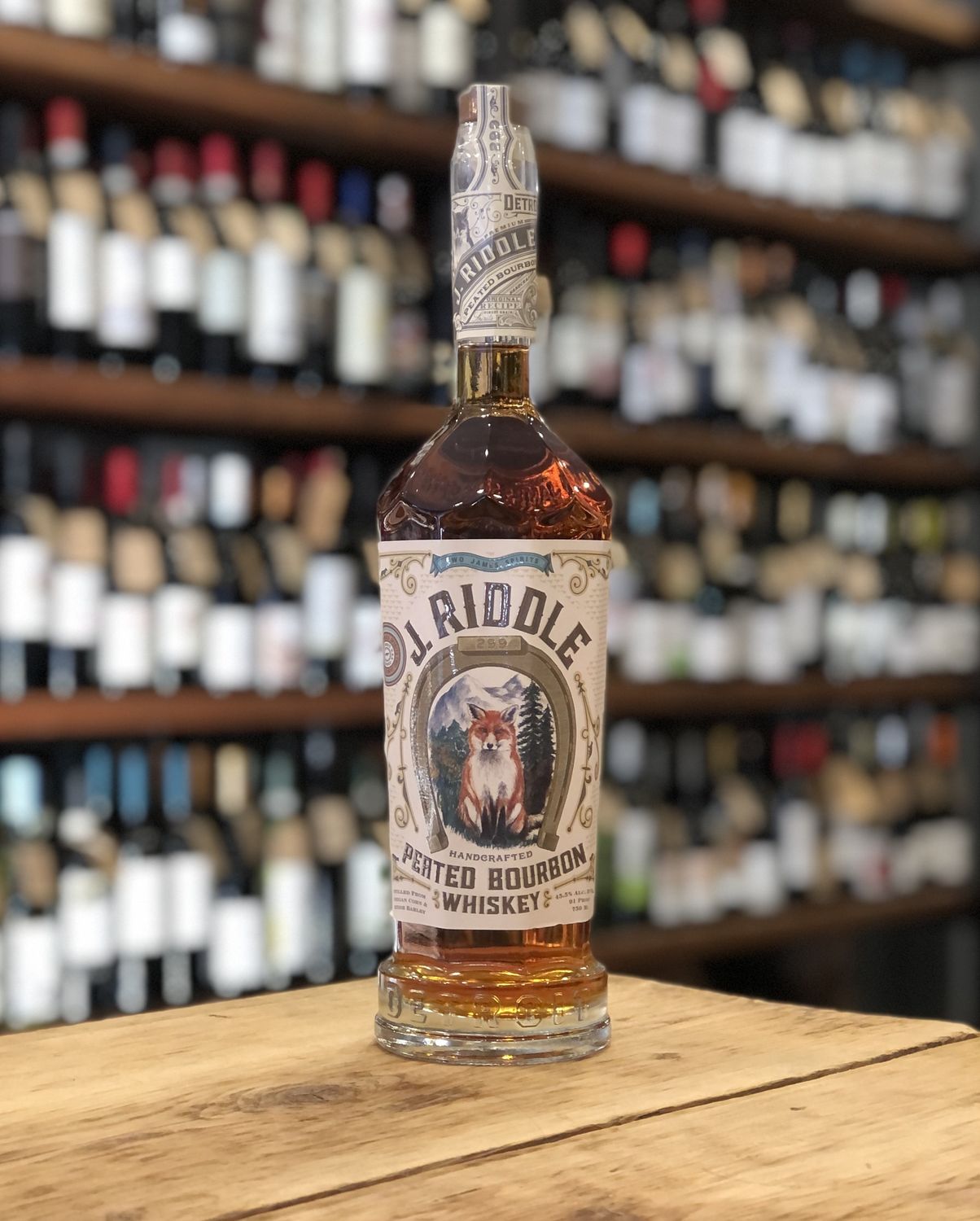 Two James J. Riddle Peated Bourbon Whiskey (750ml)