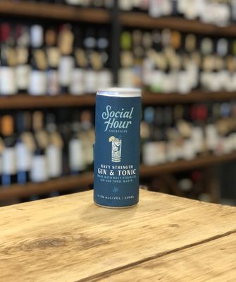 Social Hour Cocktails - Gin &amp; Tonic Can (250ml)