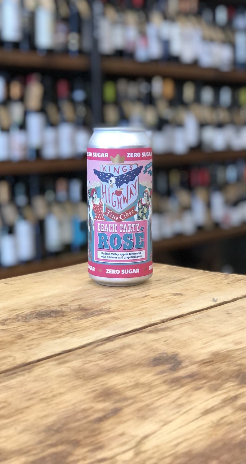 Kings Highway Fine Cider - Beach Party Rose Can (16 oz)