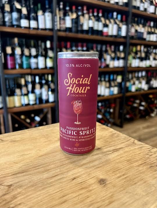Social Hour Cocktails- Passionfruit Pacific Spritz RTD Can 250ml