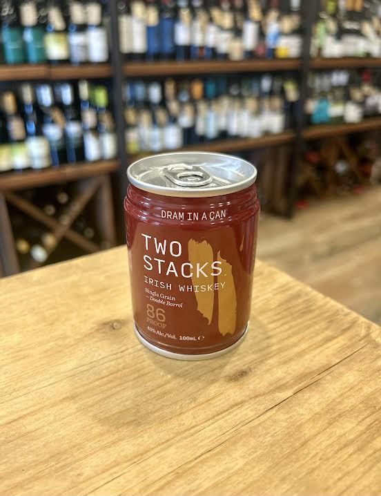 Two Stacks Irish Whiskey - Double Barrel - Single Grain Can (100ml)