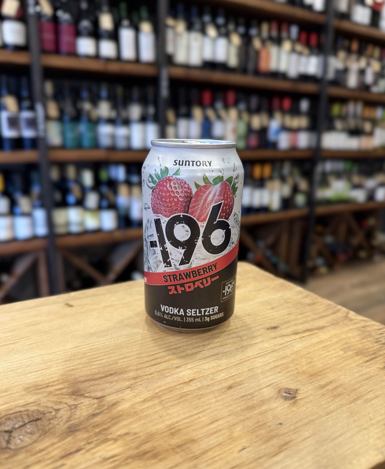 Suntory 196  Strawberry Vodka Seltzer RTD Can Cocktail 12oz