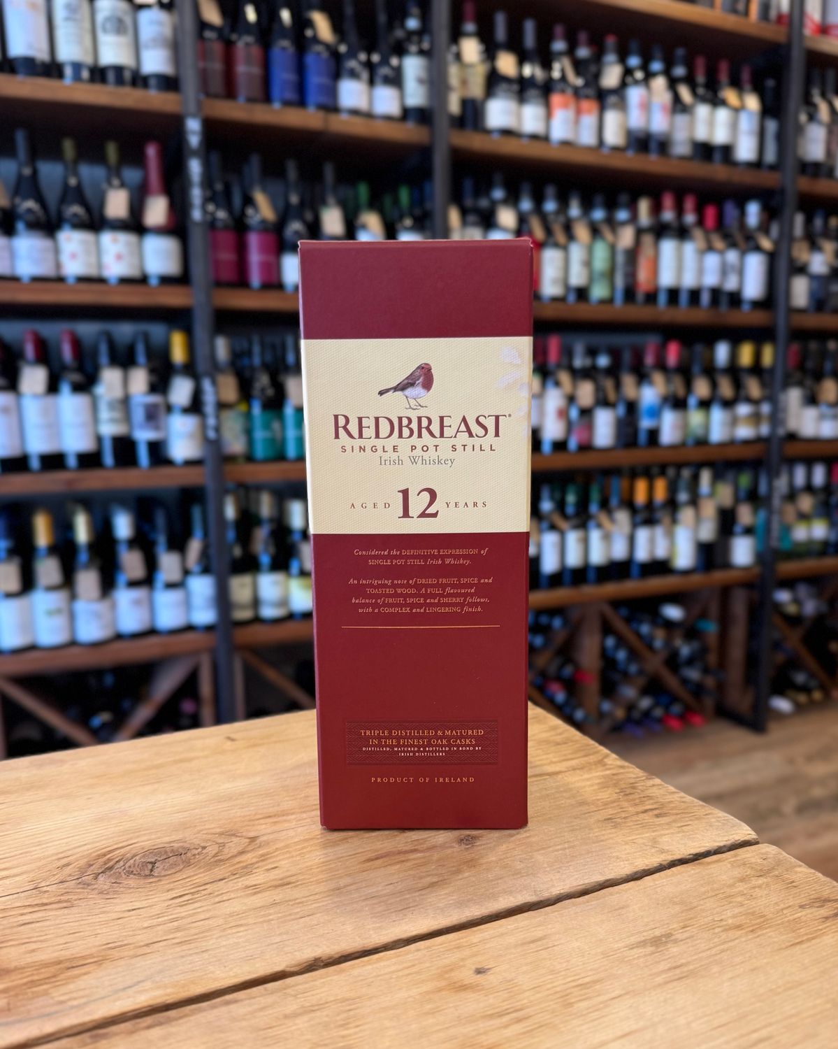 Redbreast,  Single Pot Still 12 Year Irish Whiskey (750ml)