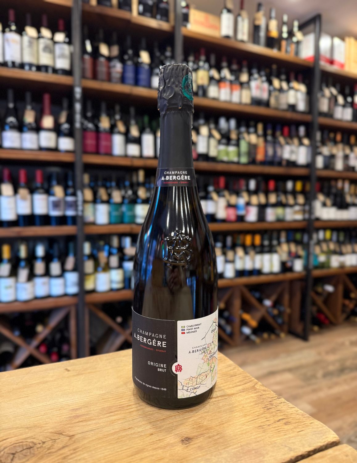 Champagne A. Bergere  Origine Brut, France  (750ml)