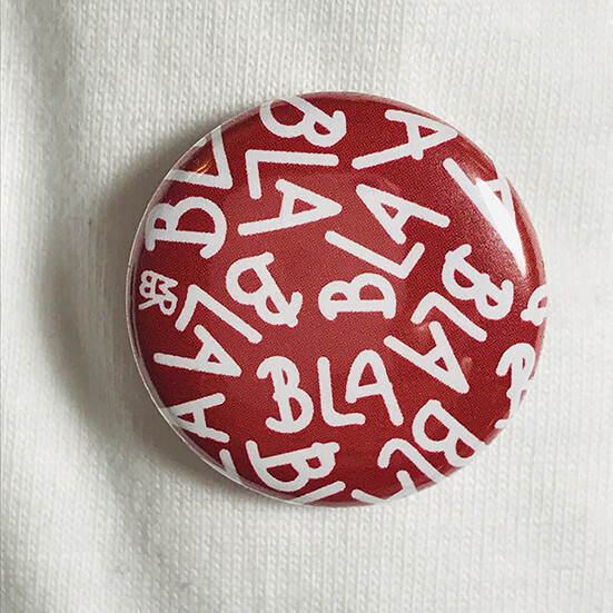 Badge BLABLA - Rouge