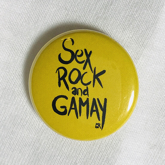 Badge Sex Rock and Gamay - Jaune