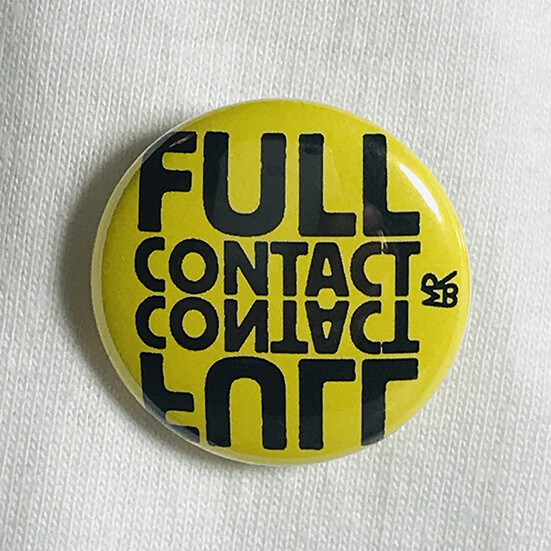 Badge Full Contact - Jaune