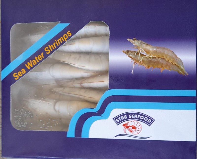 FROZEN HEAD ON SHELL ON BLACK TIGER SHRIMPS  8/12  10* 1 KG (25Vo Glaze)