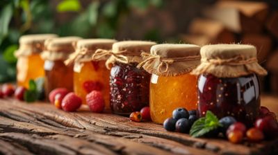 Fruit purees and jams