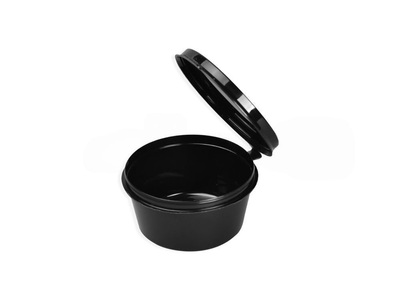Sauce-boat with lid, black