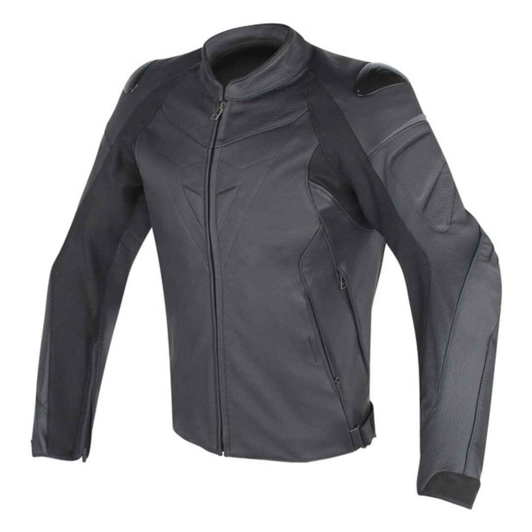 Blouson cuir Fighter noir