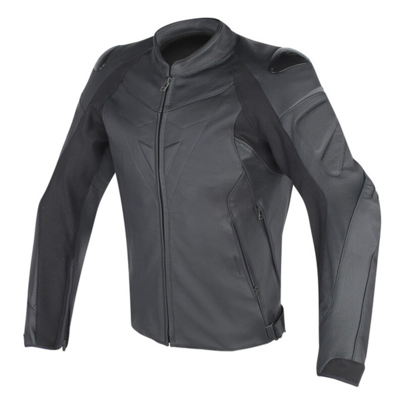 Blouson cuir Fighter noir
