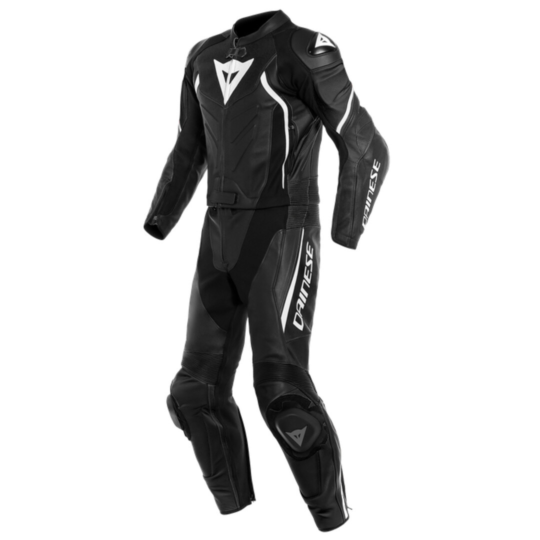 Combinaison divisible cuir Avro D2 noir blanc