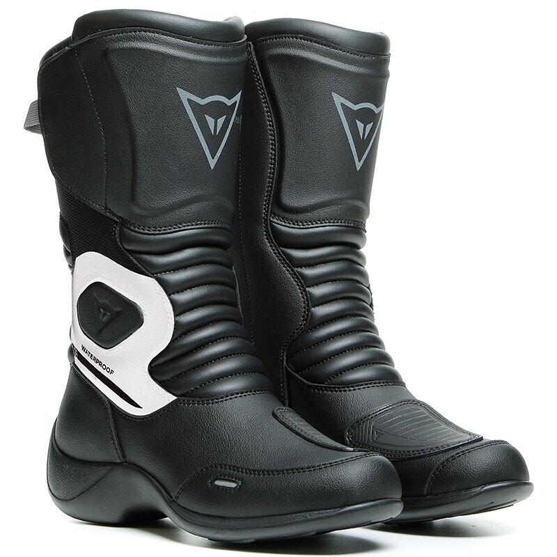 Bottes cuir dames Aurora d-wp noir blanc