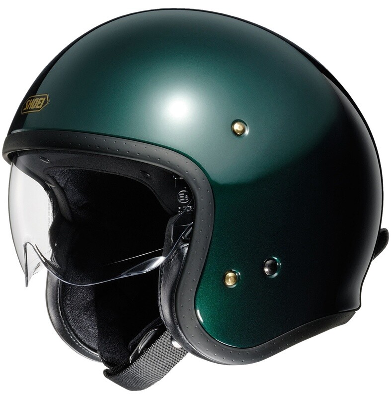 Casque jet J-O uni vert