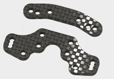 Tekno Eb410 Front/Rear Camberlink Plates (set)
