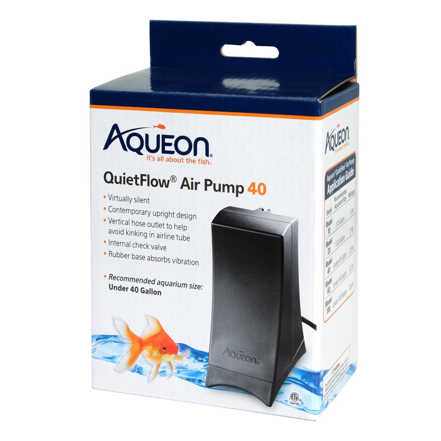 Aqueon QuietFlow Air Pump Black, 40