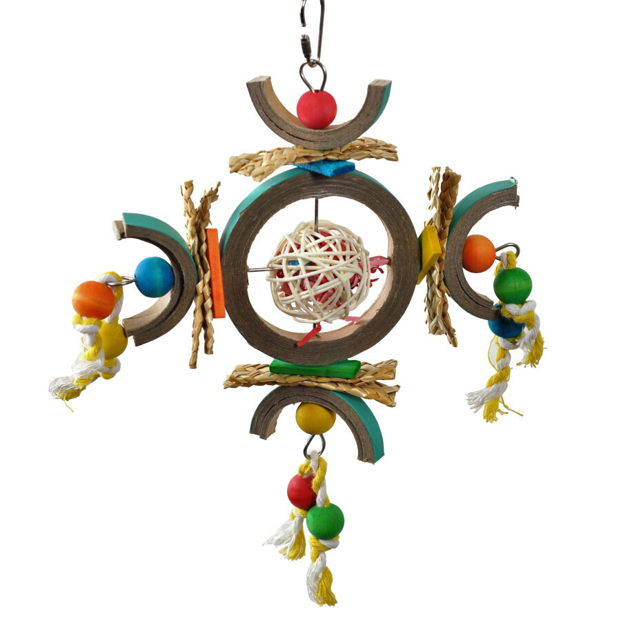 A&amp;E Cages Happy Beaks Atomic Dream Catcher Bird Toy One Size