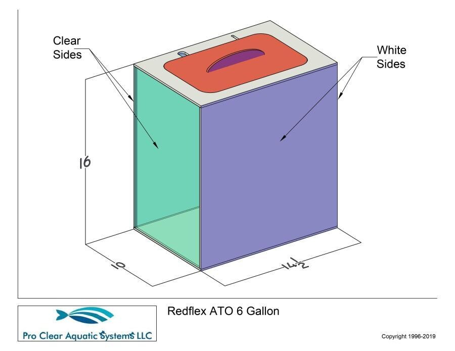 Pro Clear Aquatic Systems RedFlex Auto Top Off Reservoir 10 gal