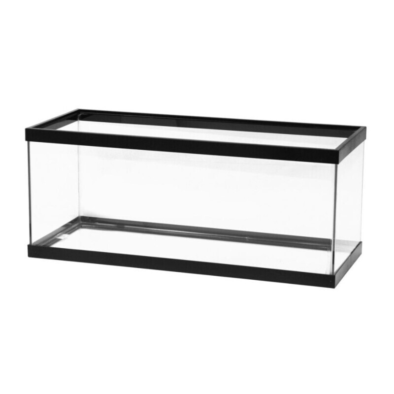 Aqueon Standard Glass Rectangle Aquarium Clear Silicone, Black, 20 Long