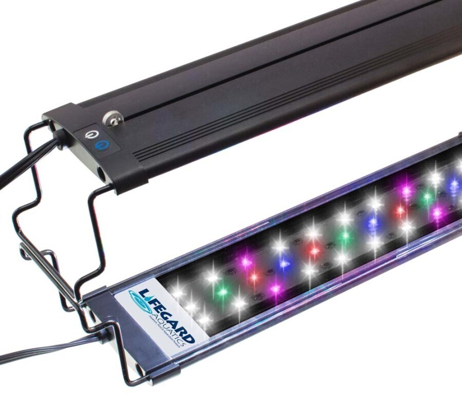 Lifegard Aquatics Full Spectrum LED Light Fixture Black, 24 in