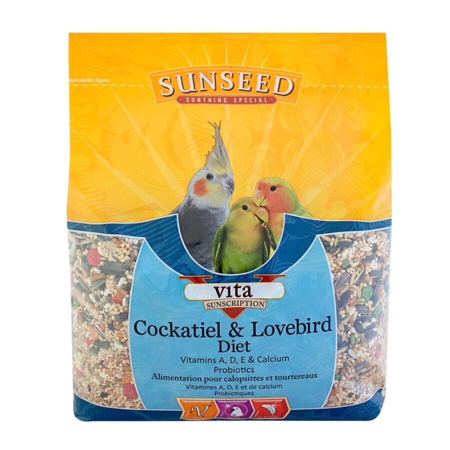 SunSeed Vita Sunscription Cockatiel &amp; Lovebird Diet Bird Food 5 lb