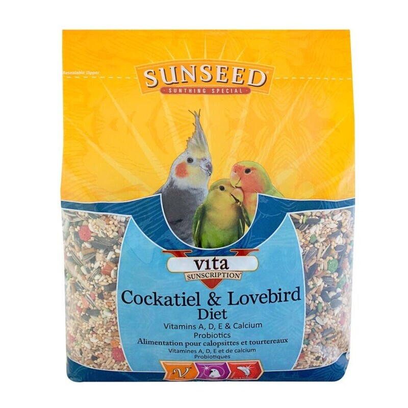 SunSeed Vita Sunscription Cockatiel &amp; Lovebird Diet Bird Food 5 lb
