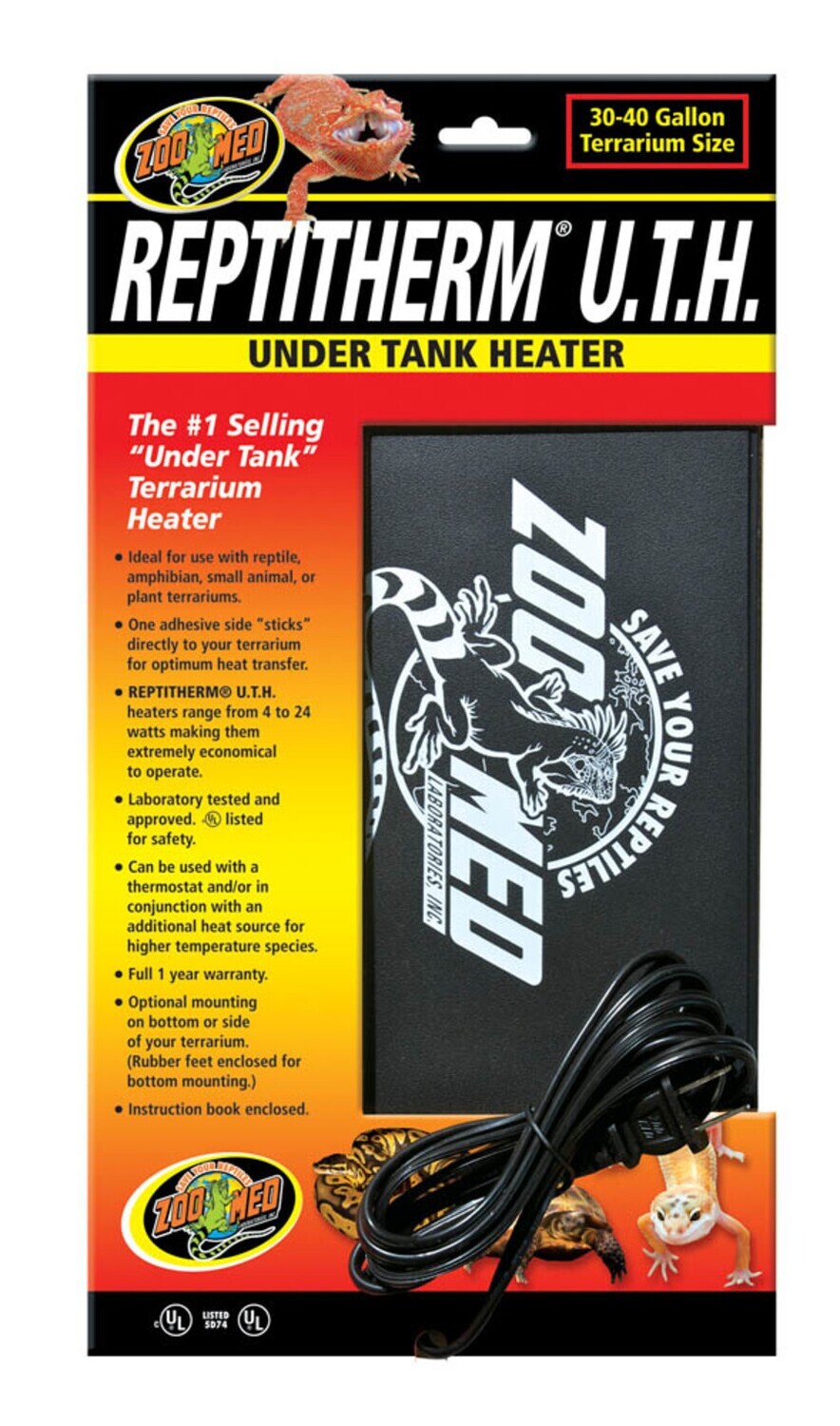 ZooMed ReptiTherm Under Tank Heater (U.T.H) 16watt, 8In X 12 in, MD