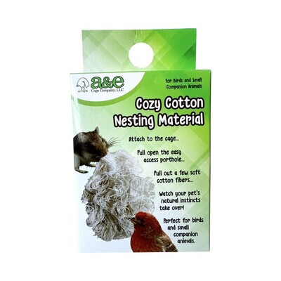 A&amp;E Cages Cozy Cotton Nesting Material for Small Animal &amp; Companion Bird