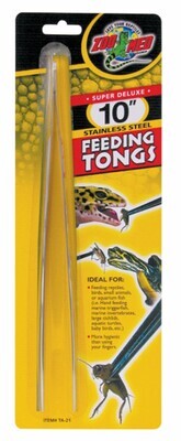 Zoo Med SS Feeding Tongs 10in