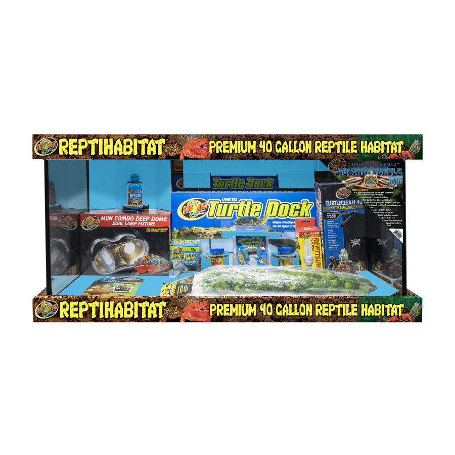 Zoo Med ReptiHabitat Premium Aquatic Turtle Kit 1ea/40 gal