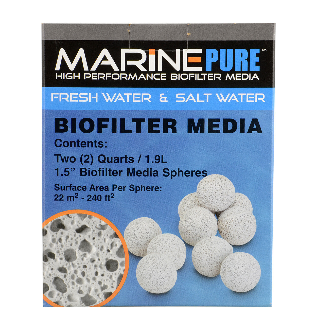 Marine Pure Biofilter Media Balls 2QT