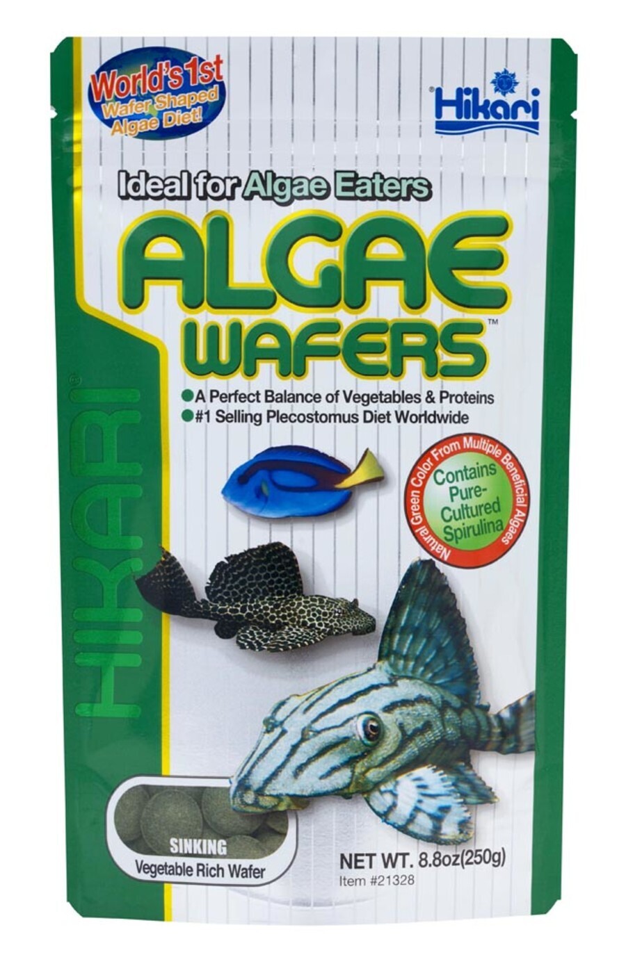 Hikari Algae Wafers Rapidly Sinking Wafer Fish Food 1.41 oz