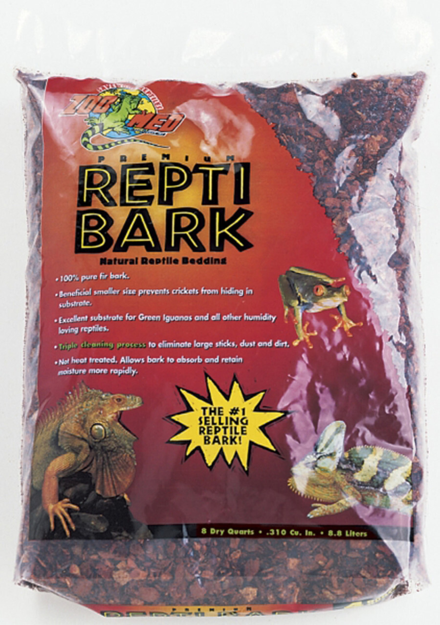 ZooMed ReptiBark Bedding Substrate Brown 8 qt