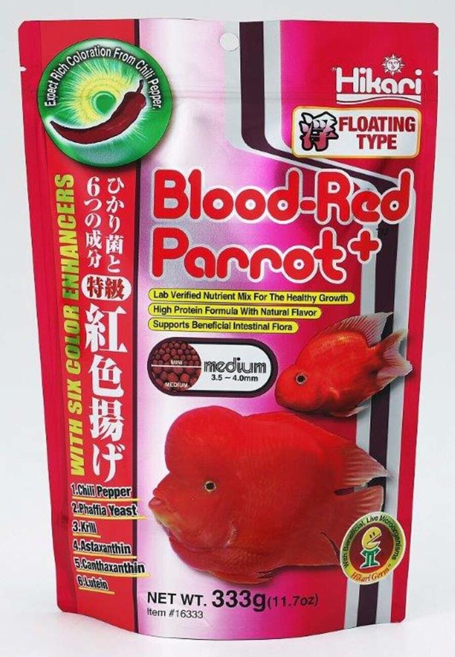 Hikari  Blood-Red Parrot+ Floating Fish Food 11.7 oz