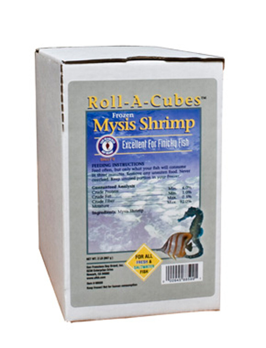 San Francisco Bay Brand Mysis Shrimp Frozen Fish Food 2 lb, 216 ct