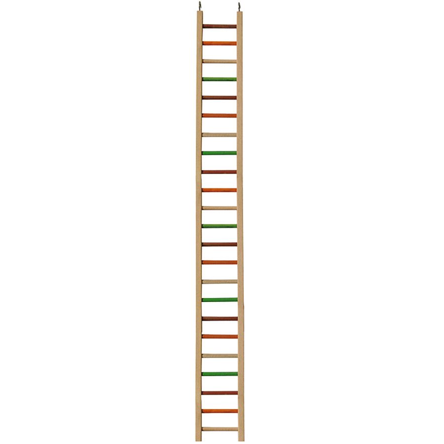 A&amp;E Cages Happy Beaks Wooden Hanging Ladder Bird Toy MD, 50 in