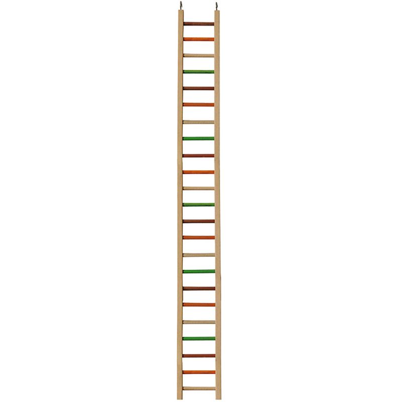 A&amp;E Cages Happy Beaks Wooden Hanging Ladder Bird Toy MD, 50 in