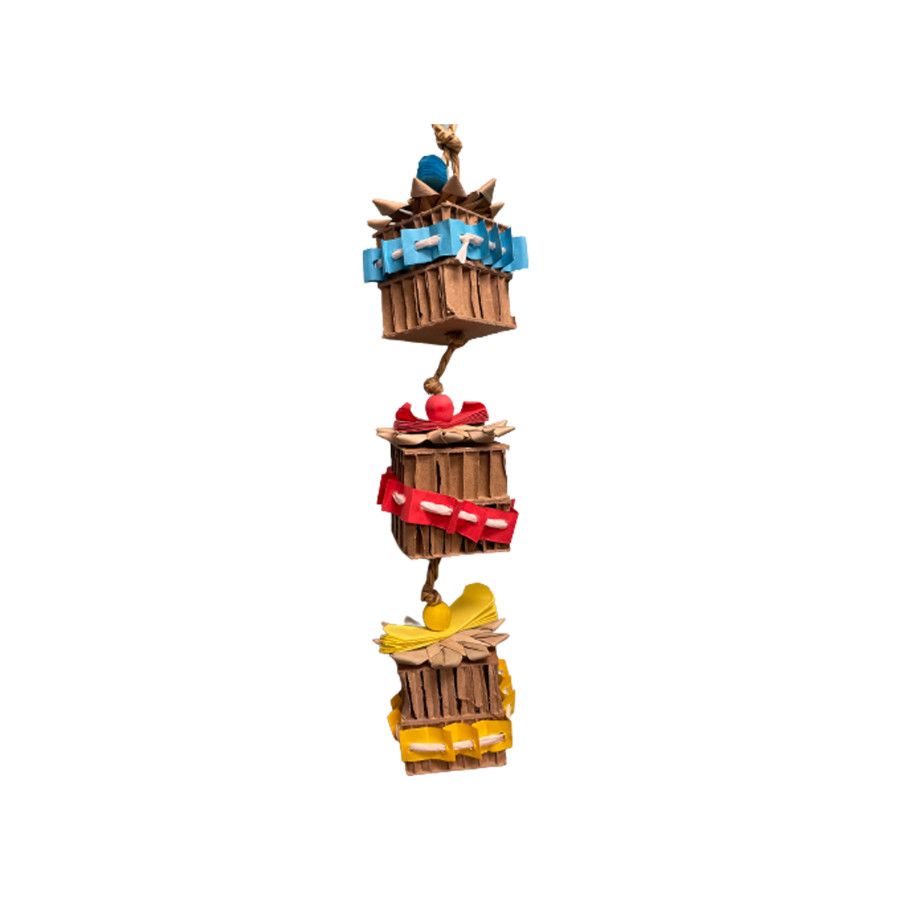 A &amp; E Cages Happy Beaks Present Shredder Bird Toy