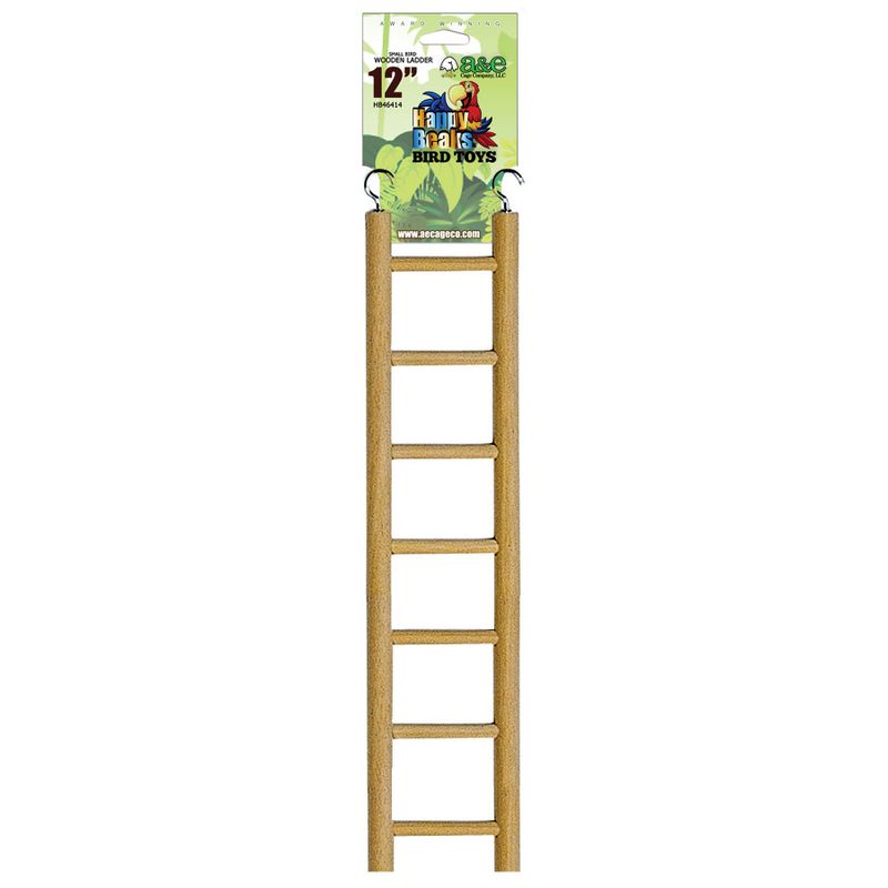 A &amp; E Cages Happy Beaks Small Ladder Bird Toy 12 in