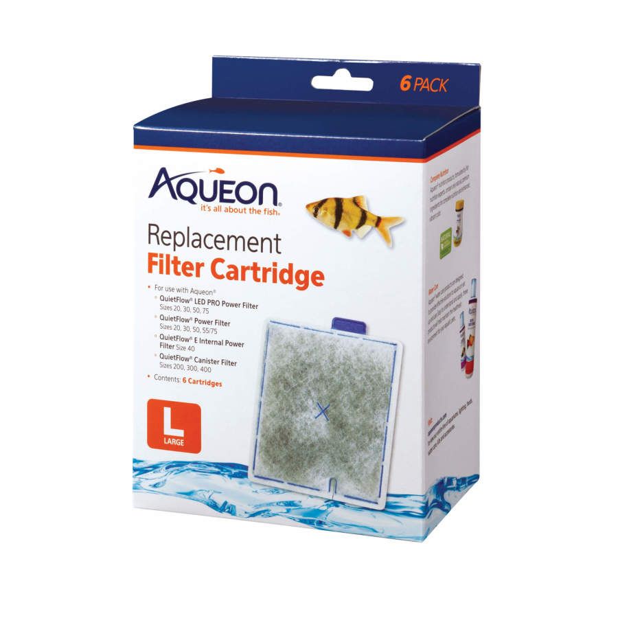 Aqueon Replacement Filter Cartridges Large - 6 pk