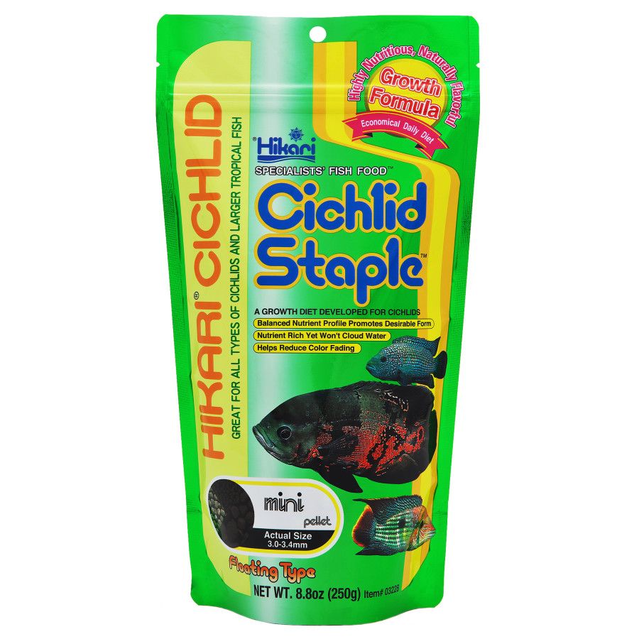 Hikari  Cichlid Staple Pellets Fish Food 8.8 oz, Mini