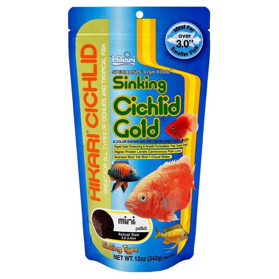 Hikari Cichlid Gold Sinking Pellets 12 oz, Mini