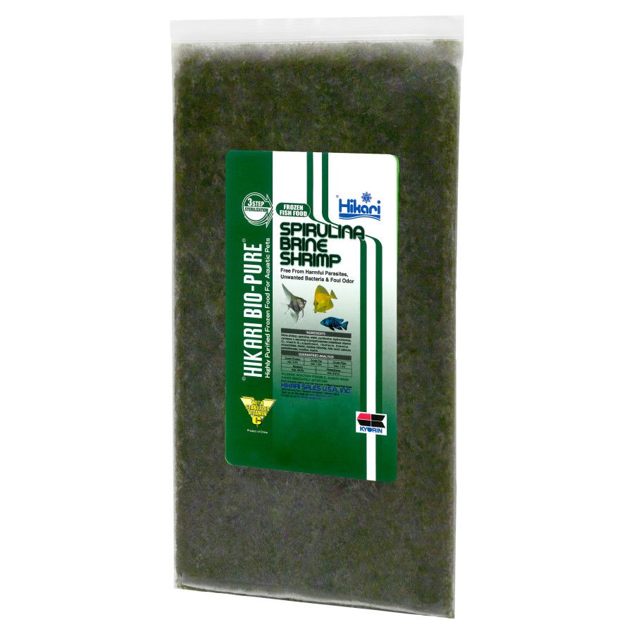 Hikari Bio-Pure Spirulina Brine Shrimp Frozen 16 oz flat pack
