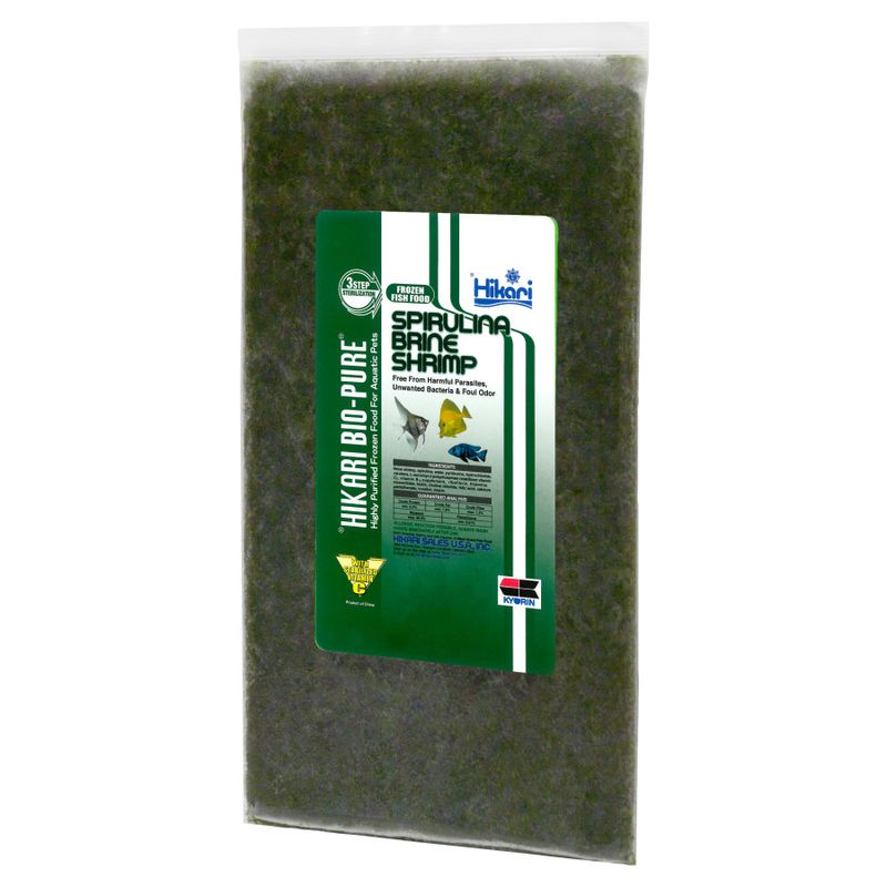 Hikari Bio-Pure Spirulina Brine Shrimp Frozen 16 oz flat pack